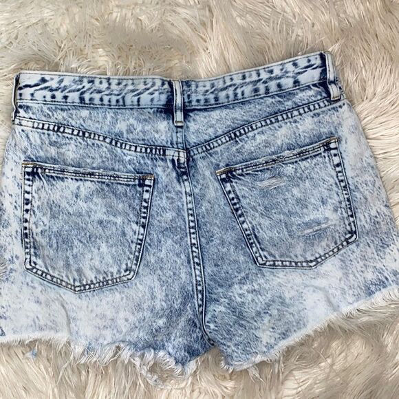L&M acid washed distressed shorty shorts size large - Picture 4 of 12